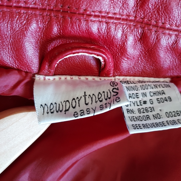 *Newport News Leather Jacket
